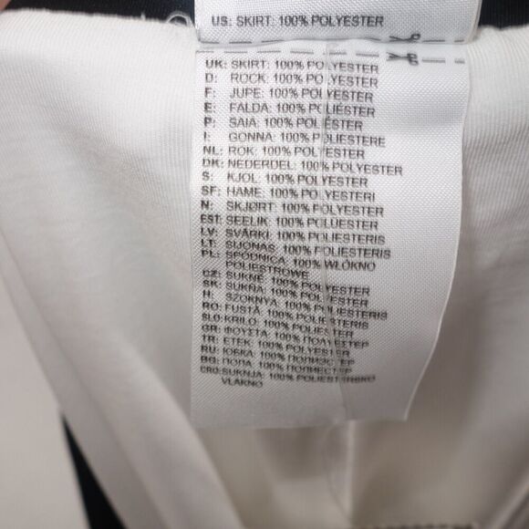 NEW Adidas Galaxy Skort Skirt Golf Tennis Climalite White Black Women's Medium - Picture 10 of 10